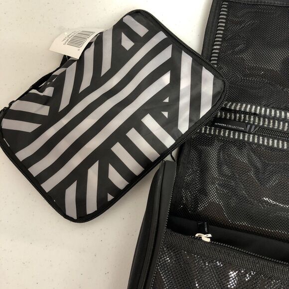 Sephora Collection Fold Out Hanging Makeup Organizer Bag Multiple Pockets NWT - Picture 12 of 16